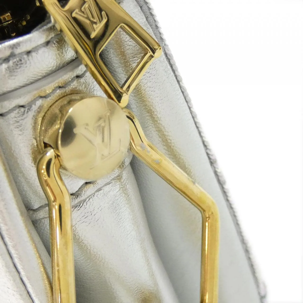 LOUIS VUITTON M59599 Shoulder Lambskin Silver Lambskin Rank A - Thumbnail 5