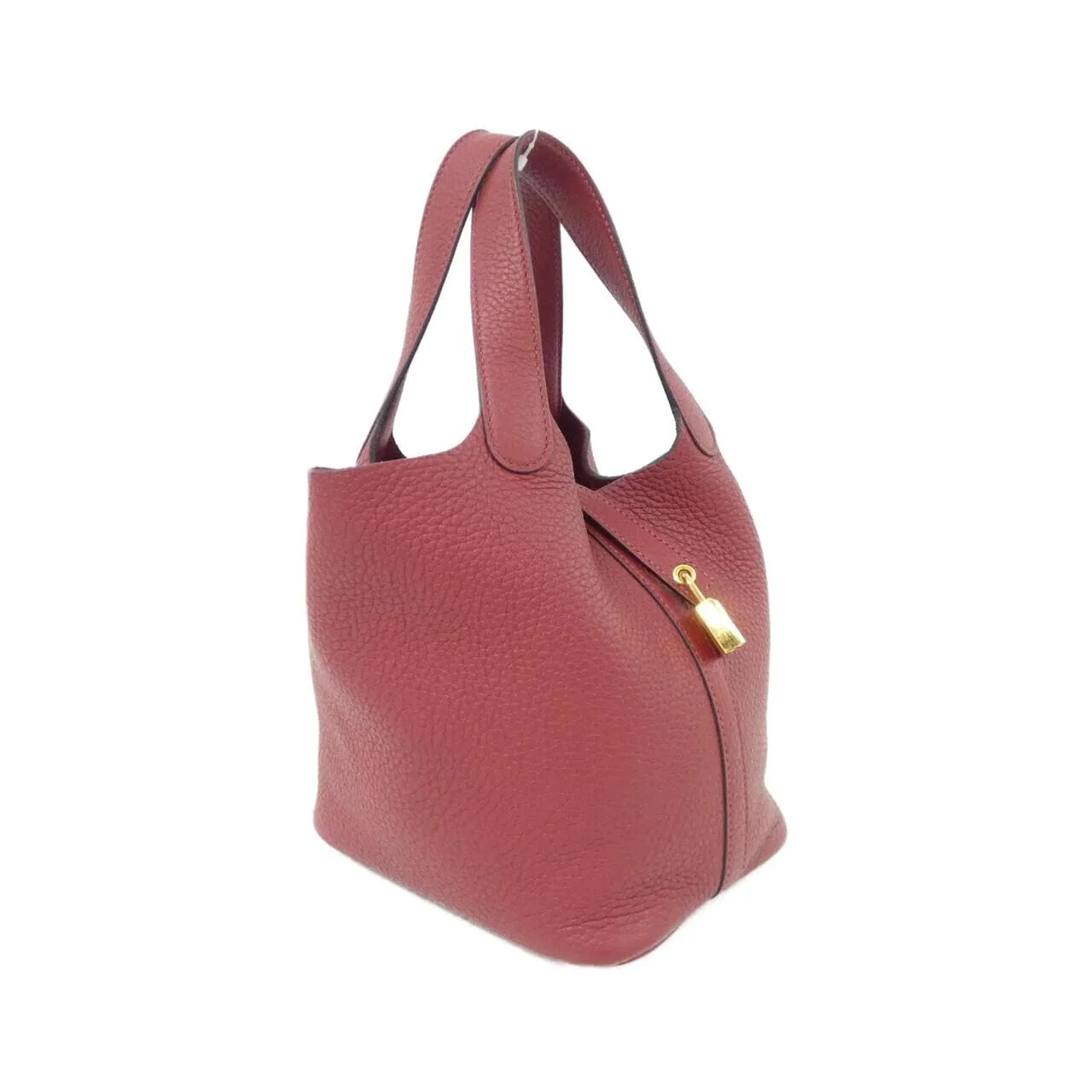 HERMES Picotin 056289CC Handbag Clemence Rouge