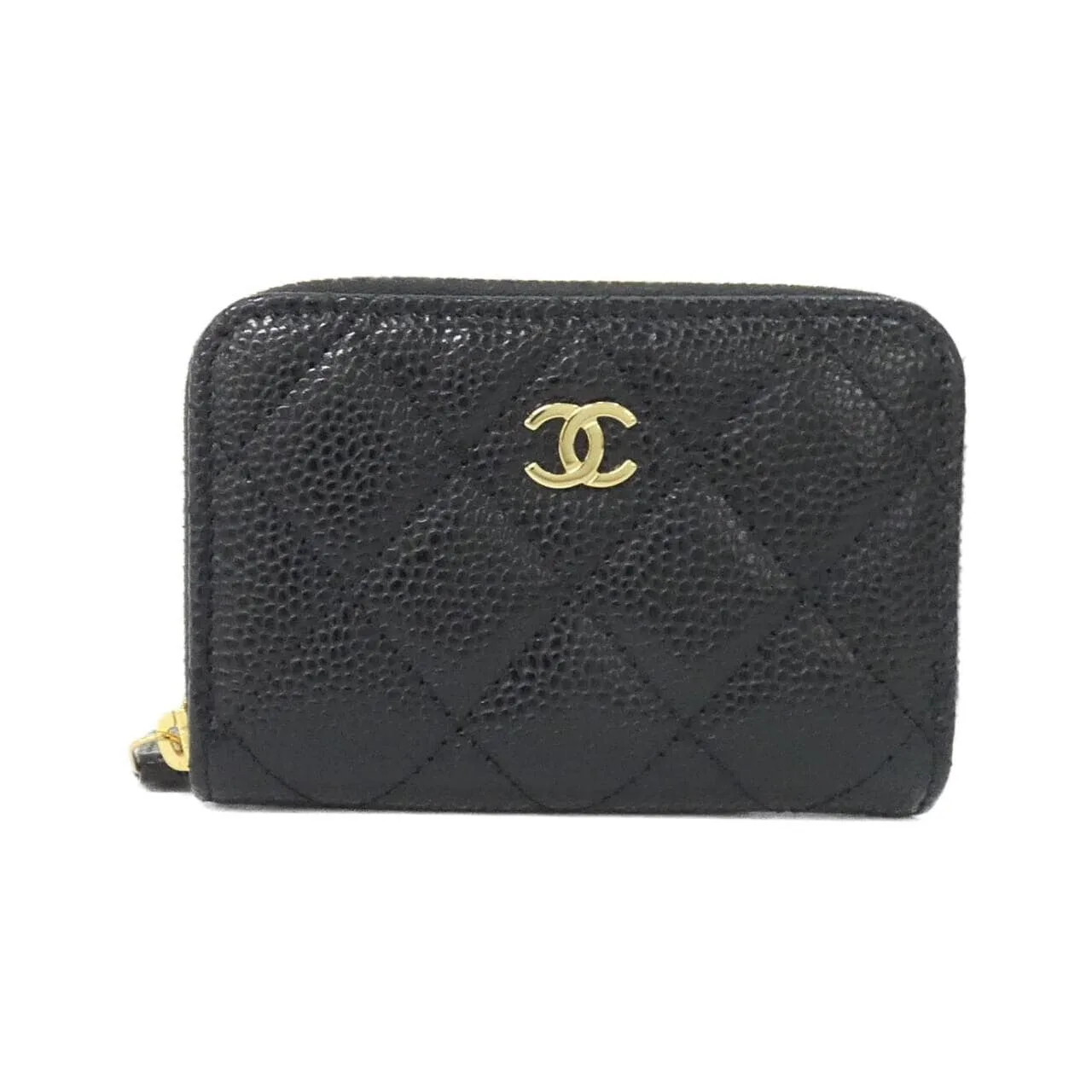 CHANEL Timeless Classic AP0216 Coin Case Grained Calfskin 黑色