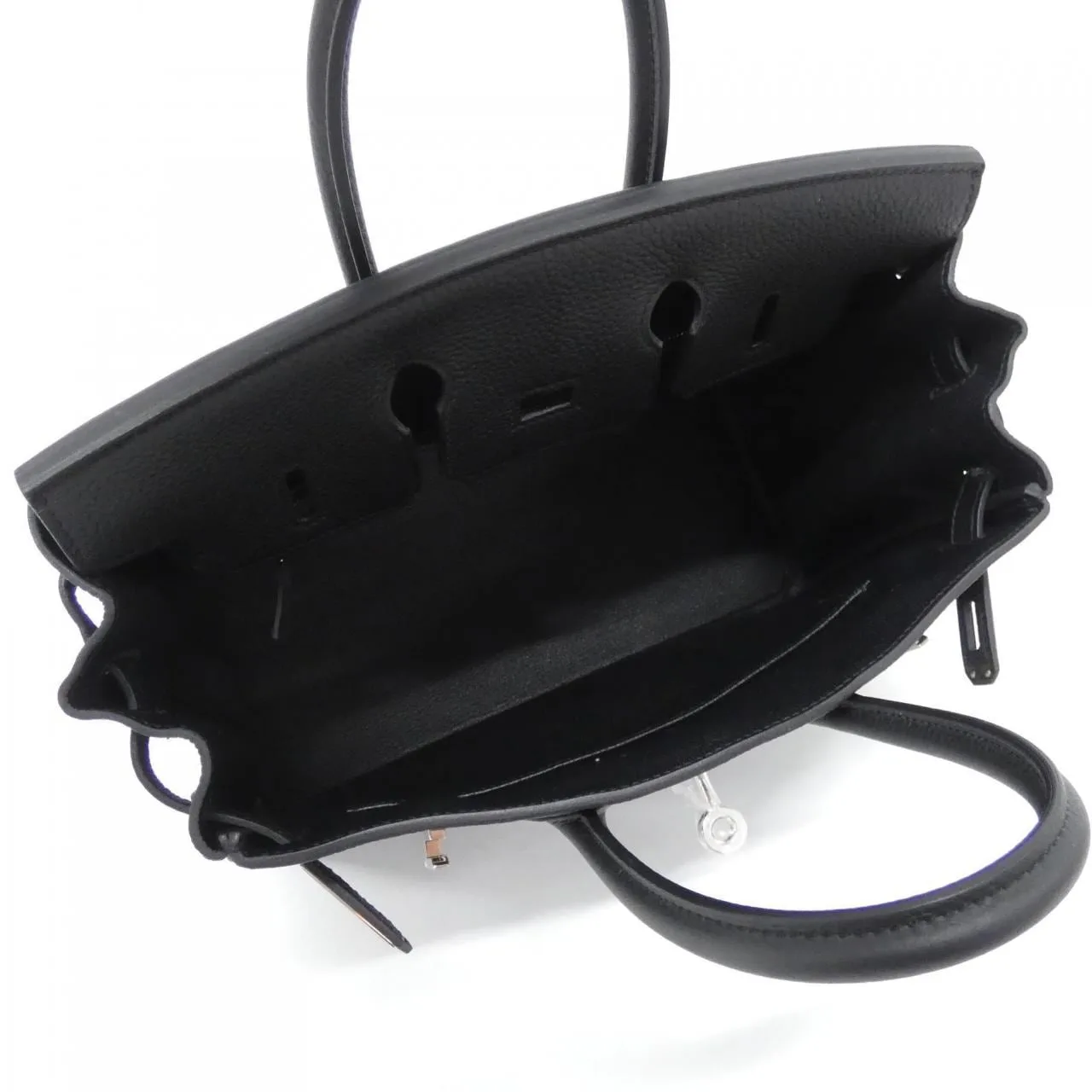 HERMES Birkin 041344CK Handbag Togo Black Togo Leather Unused - Thumbnail 6