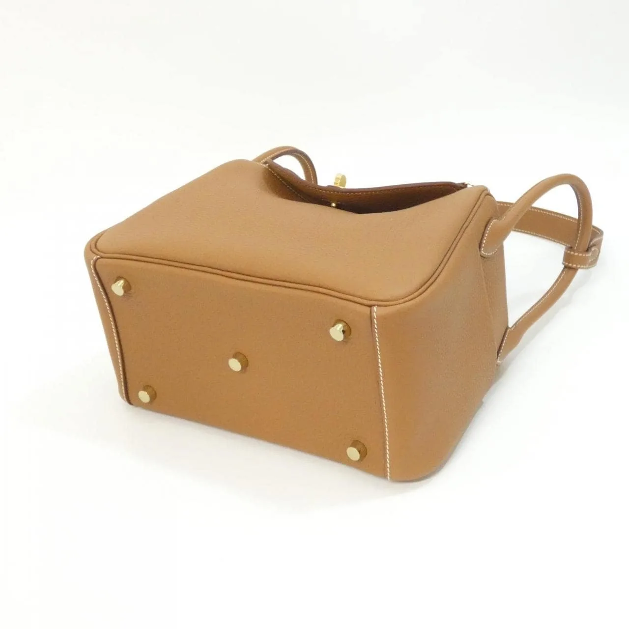 HERMES Lindy 073428CC Shoulder Clemence Gold Clemence Leather Unused - Thumbnail 3