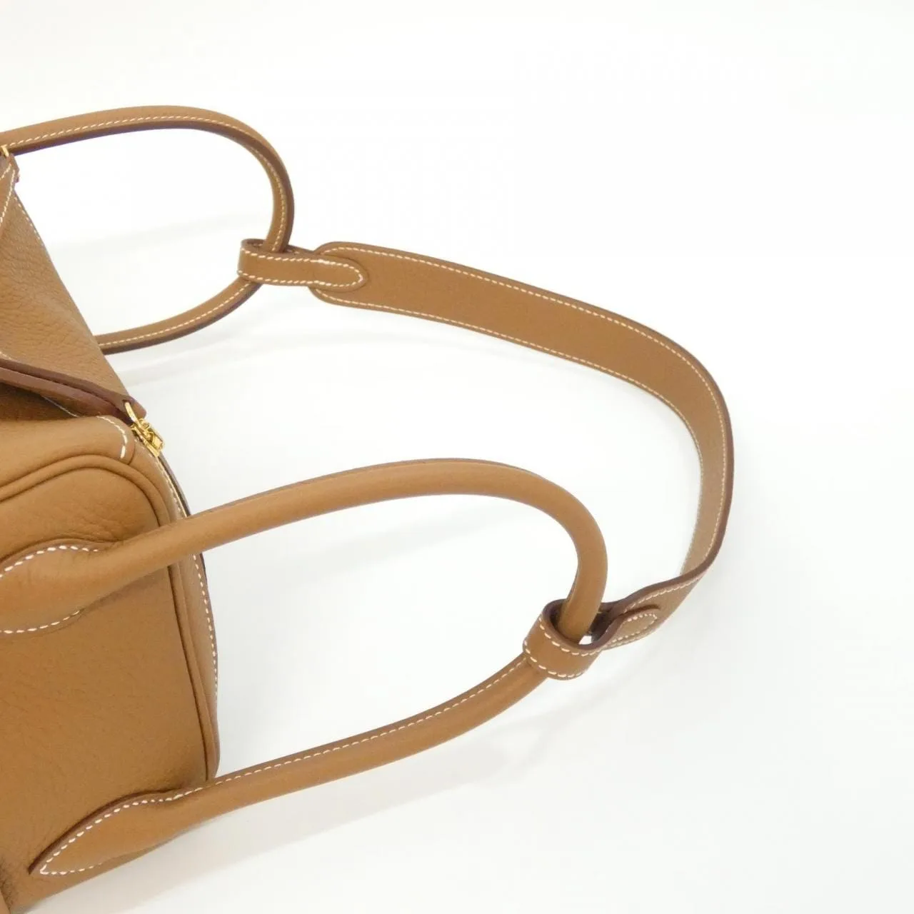 HERMES Lindy 073428CC Shoulder Clemence Gold Clemence Leather Unused - Thumbnail 4