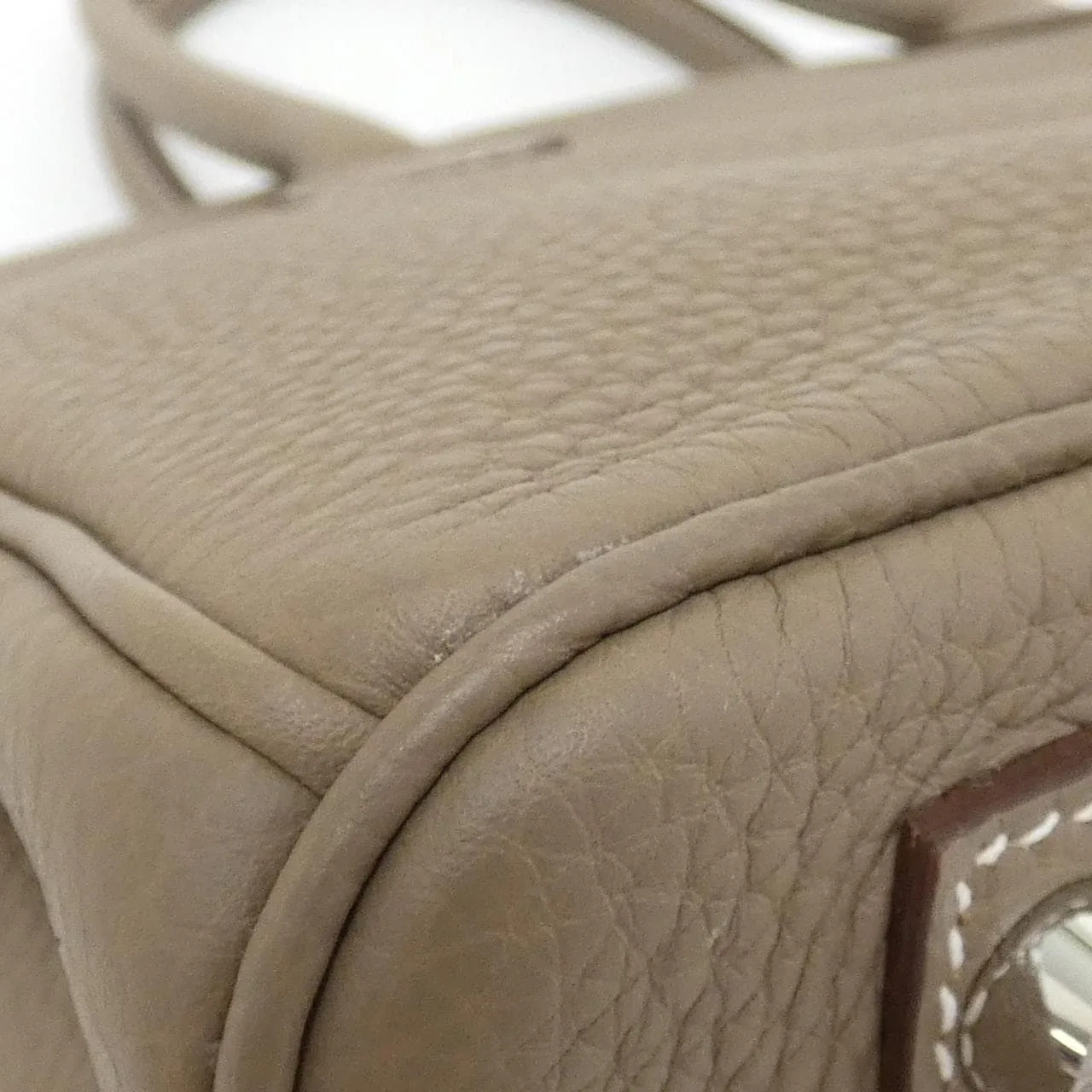 HERMES Birkin 030520CK Handbag Togo Etoupe Togo Leather Rank A - Thumbnail 3