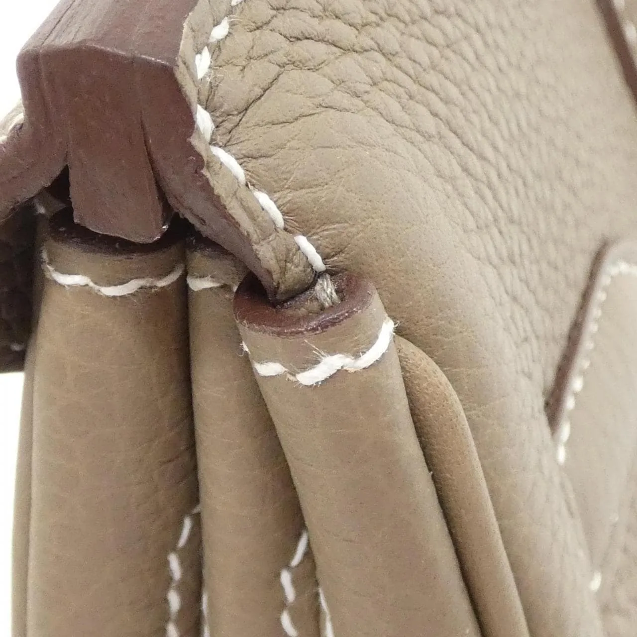 HERMES Birkin 030520CK Handbag Togo Etoupe Togo Leather Rank A - Thumbnail 5