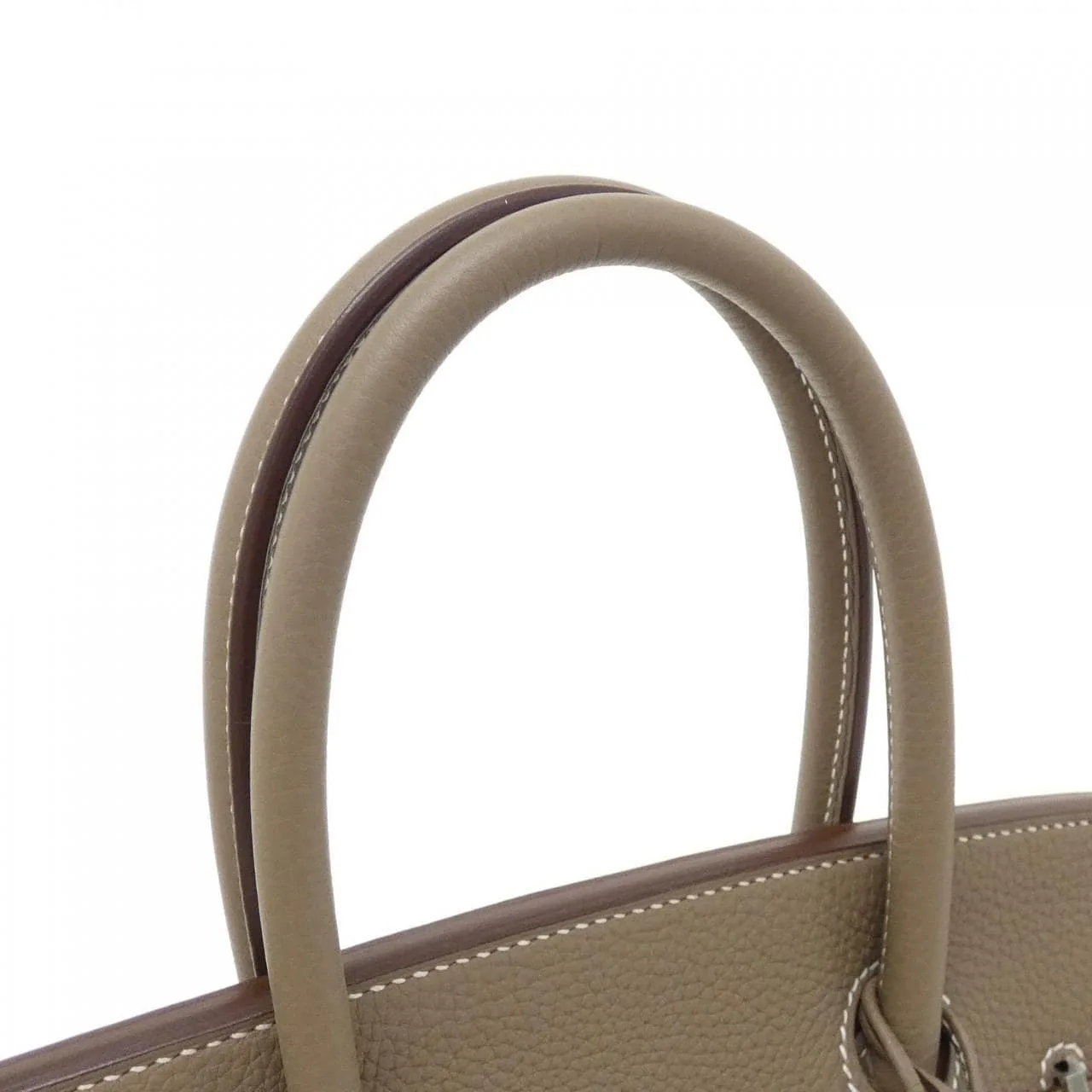 HERMES Birkin 030520CK Handbag Togo Etoupe Togo Leather Rank A - Thumbnail 7