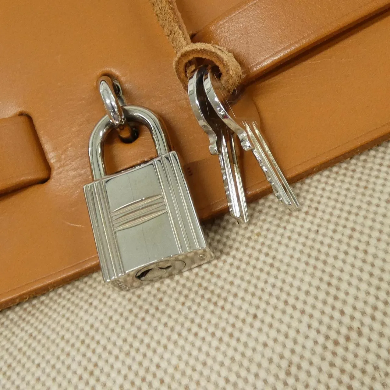HERMES Herbag 029666CK 手提包 黑色 中古品A - 縮圖 4