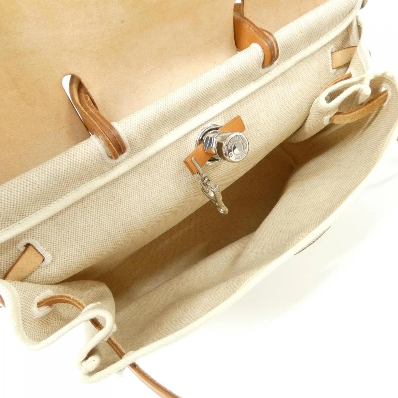 HERMES Herbag 029666CK 手提包 黑色 中古品A - 縮圖 9