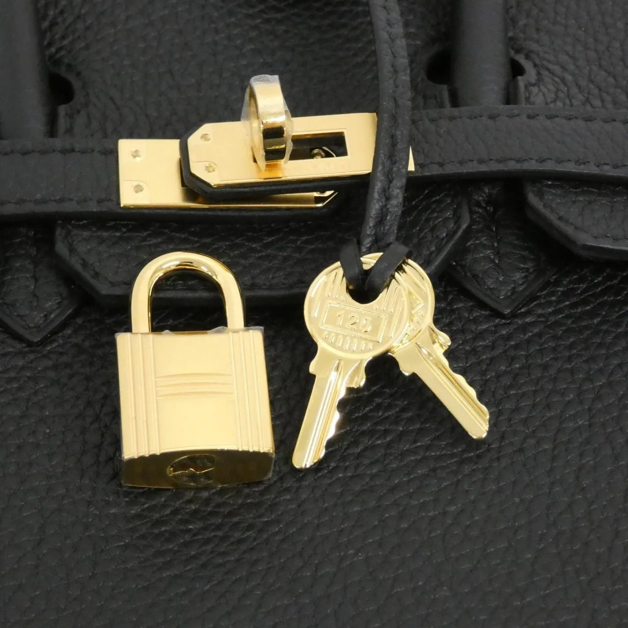 HERMES Birkin 041344CC Handbag Togo 黑色 Togo 牛皮 未使用品 - 縮圖 4