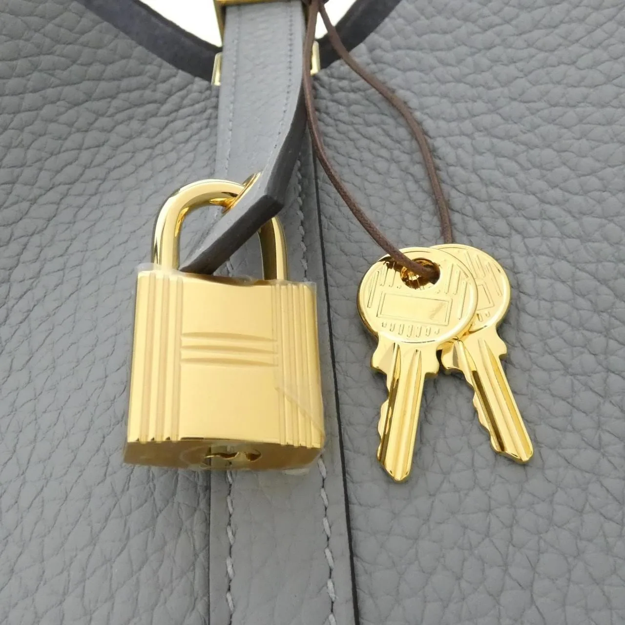 HERMES Picotin 056289CC Handbag Clemence Clemence Leather Unused - Thumbnail 3