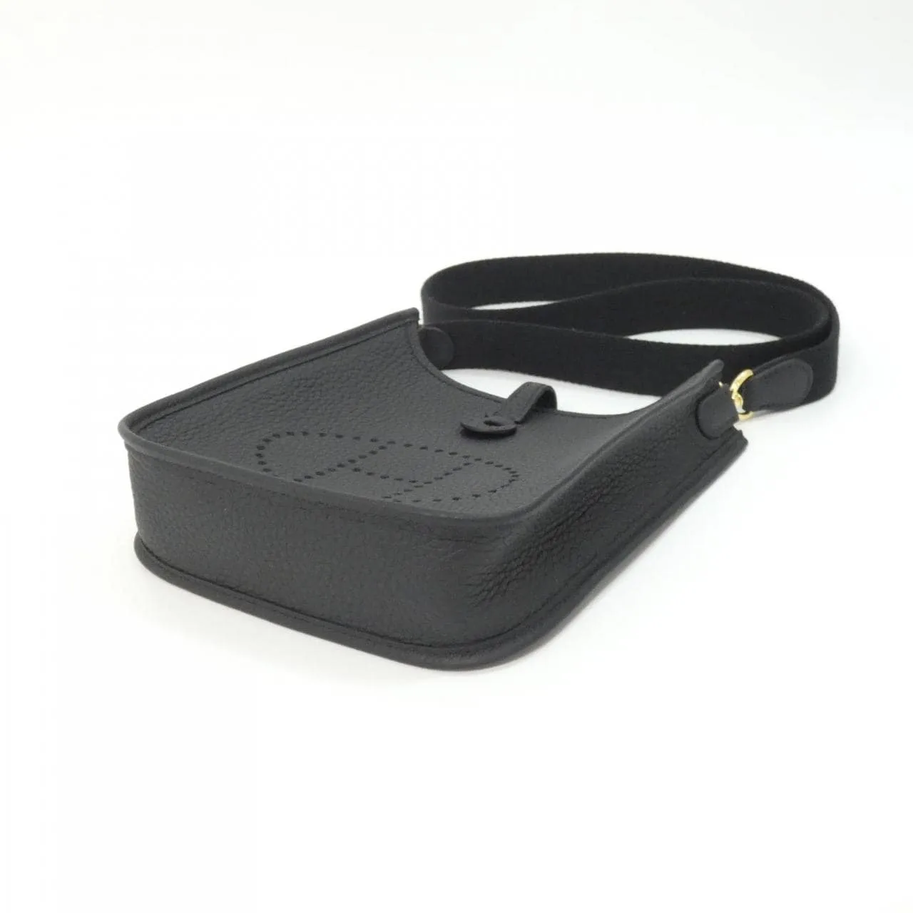 HERMES Evelyne 085945CC 肩背包 Clemence 黑色 Clemence 皮 未使用品 - 縮圖 3