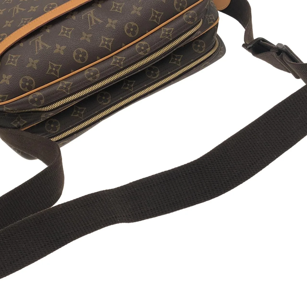 LOUIS VUITTON M45252 肩背包 Monogram 黑色 Monogram 中古品A - 縮圖 8