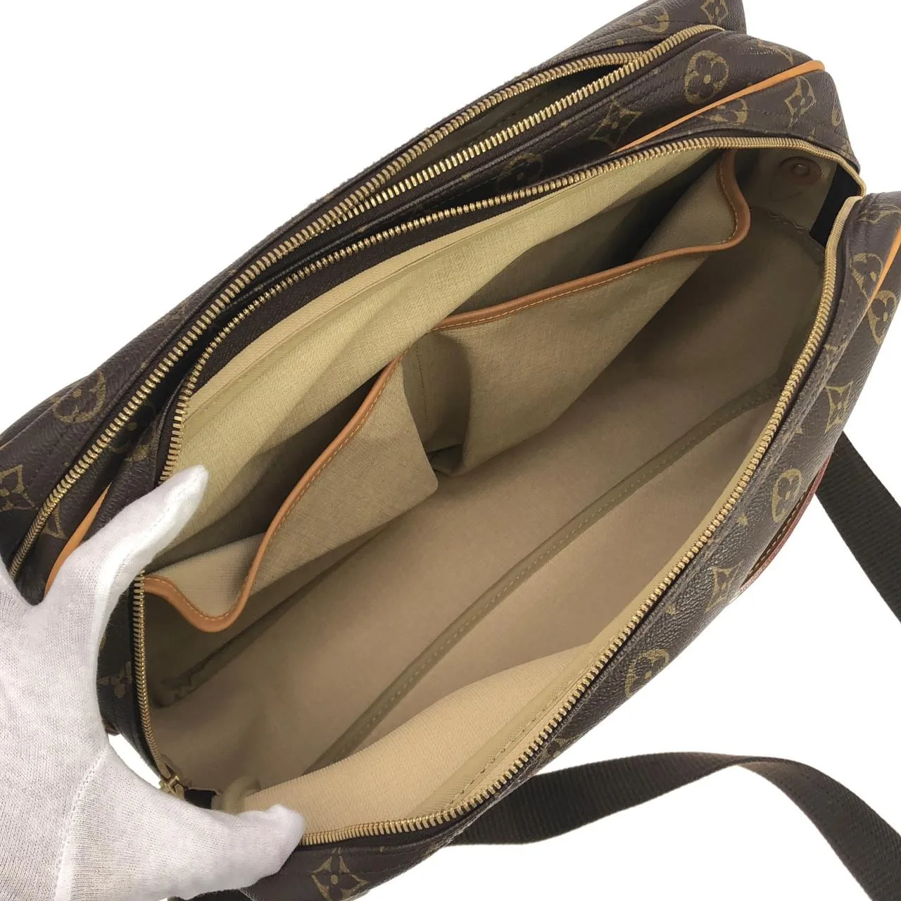 LOUIS VUITTON M45252 肩背包 Monogram 黑色 Monogram 中古品A - 縮圖 9