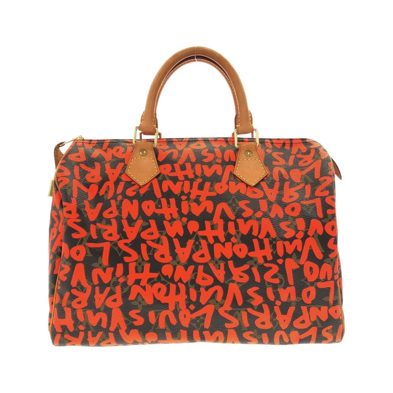 LOUIS VUITTON Speedy M93705 波士頓包 Monogram 橙色 Monogram 中古品B - 縮圖 2