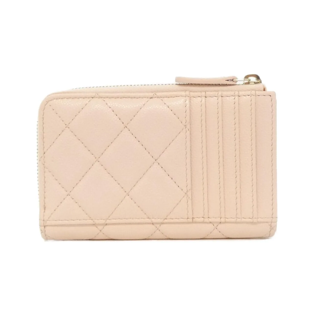 CHANEL Timeless Classic AP3179 Card Case Grained Calfskin Pink Grained Calfskin Rank A - Thumbnail 2