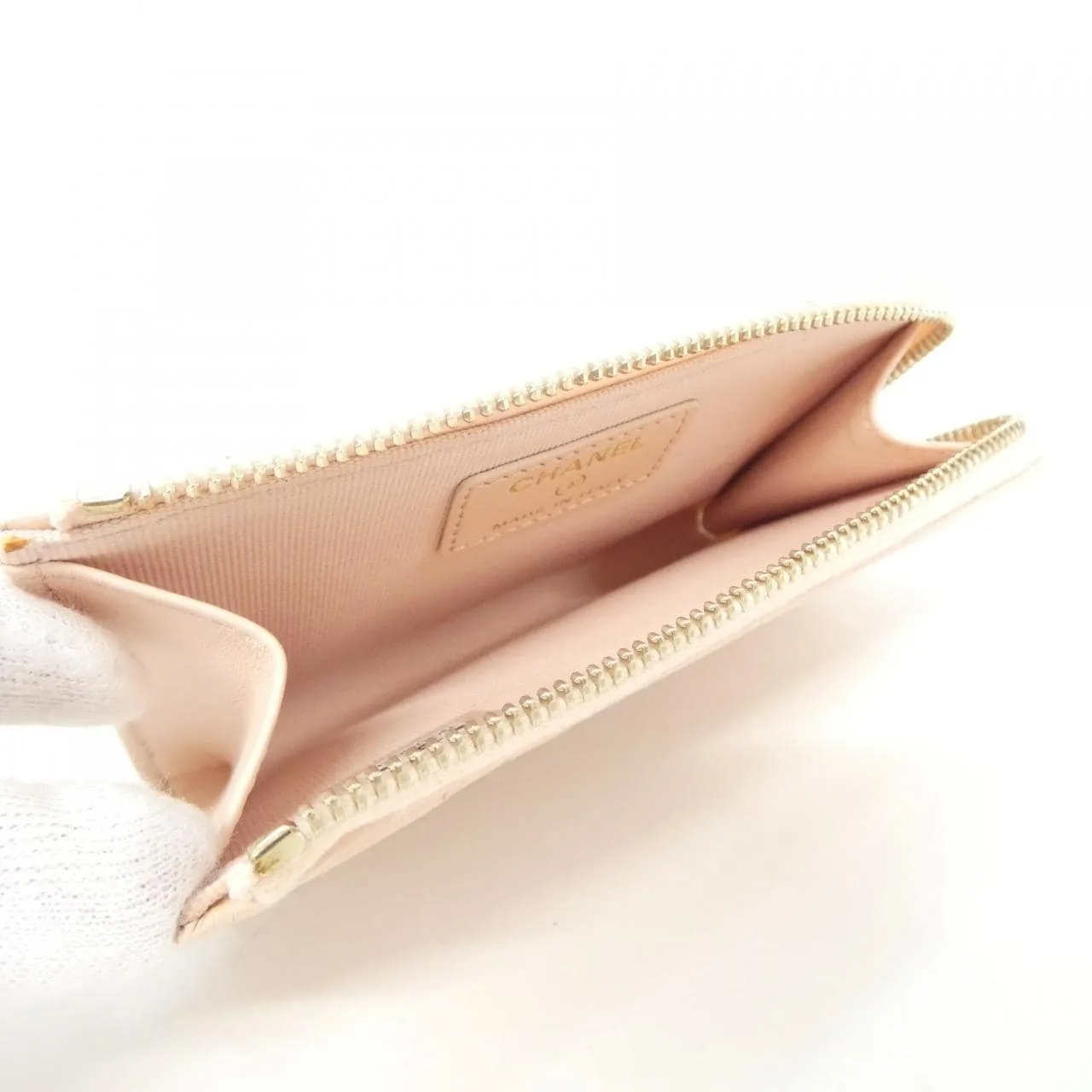 CHANEL Timeless Classic AP3179 Card Case Grained Calfskin Pink Grained Calfskin Rank A - Thumbnail 6