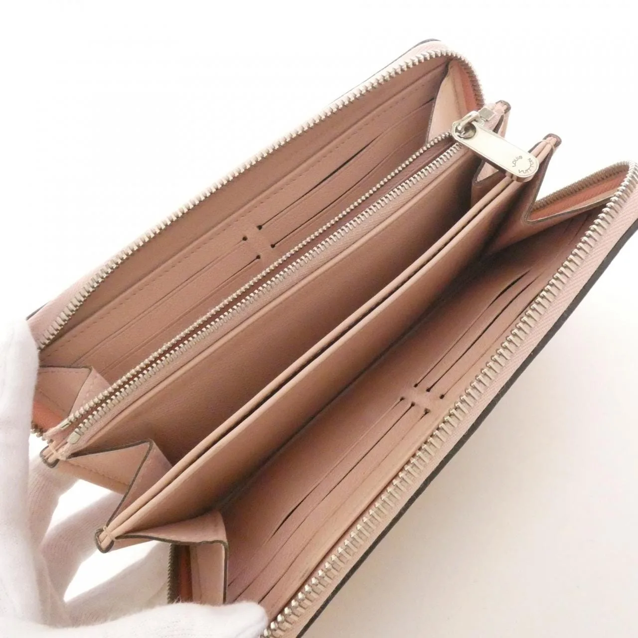 LOUIS VUITTON Mahina M61868 銀包 黑色 中古品B - 縮圖 6