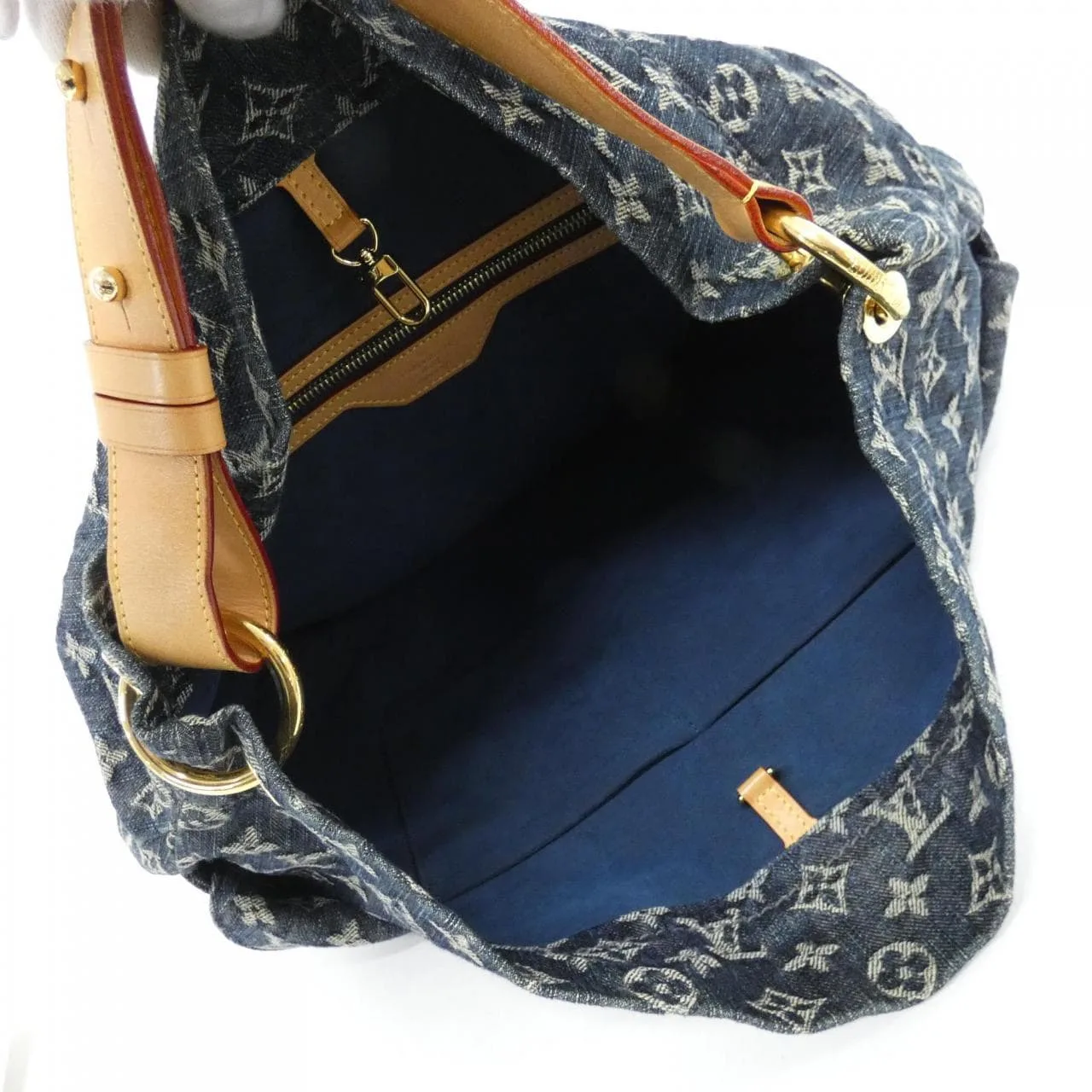 LOUIS VUITTON M40493 Shoulder Monogram 藍色 Monogram 中古品A - 縮圖 6