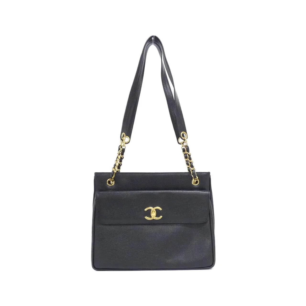 CHANEL 03682 Shoulder Grained Calfskin