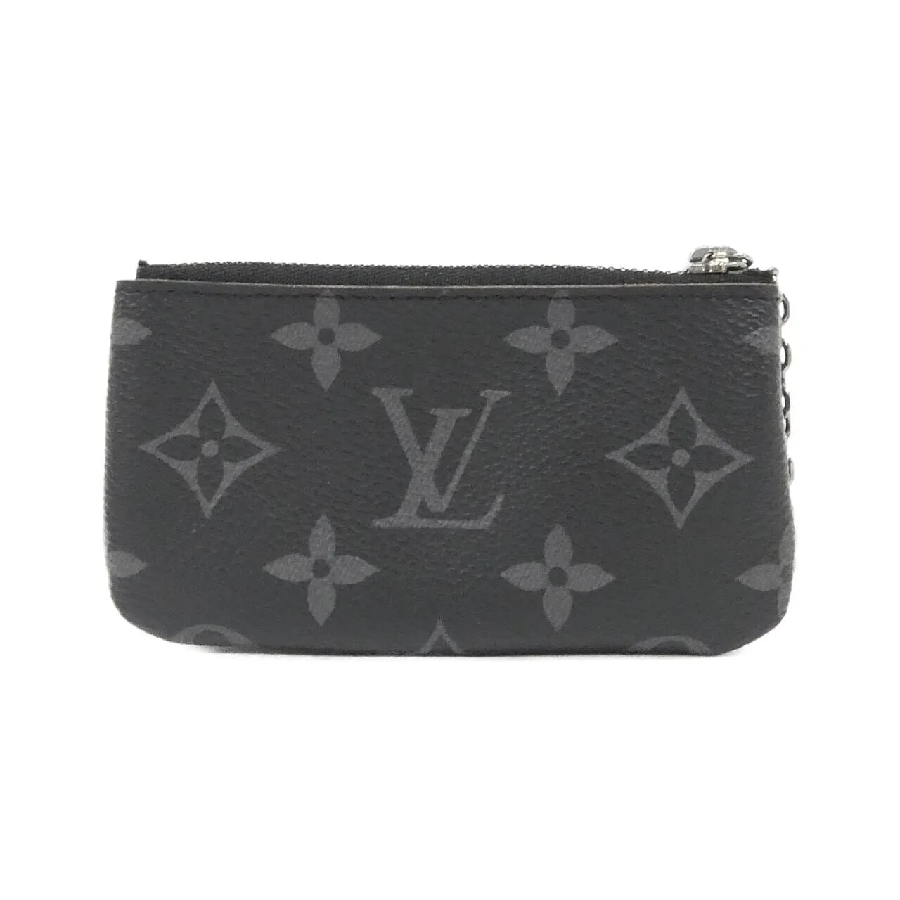 LOUIS VUITTON Pochette M80905 Coin Case Monogram 黑色 Monogram 中古品A - 縮圖 2