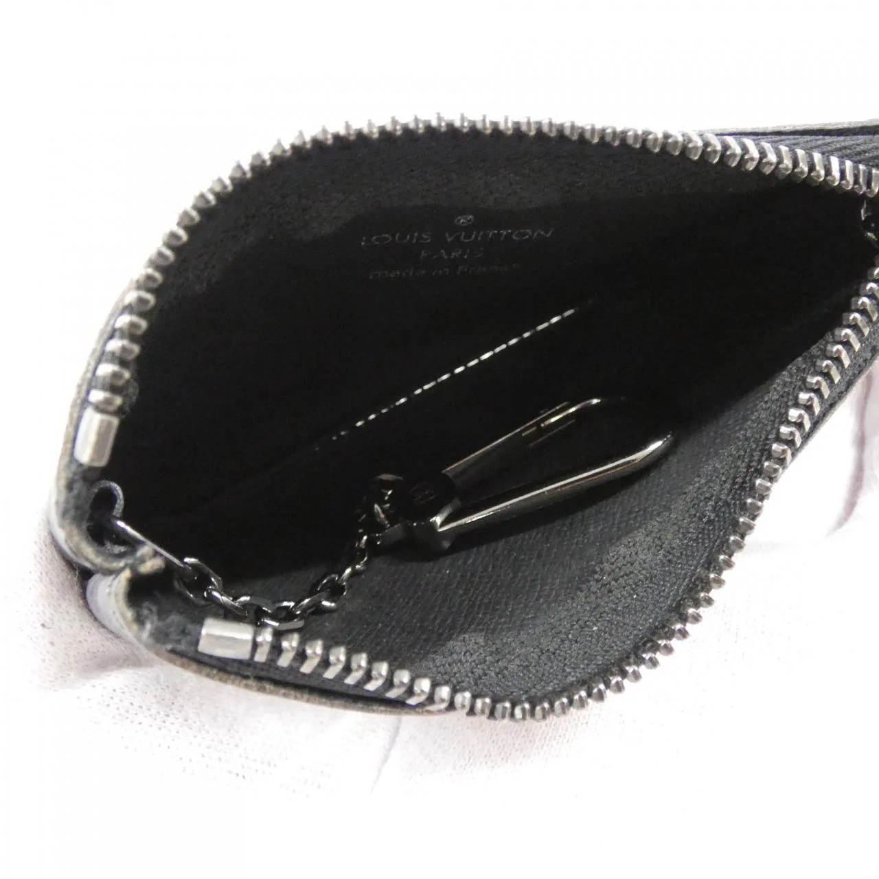 LOUIS VUITTON Pochette M80905 Coin Case Monogram 黑色 Monogram 中古品A - 縮圖 6