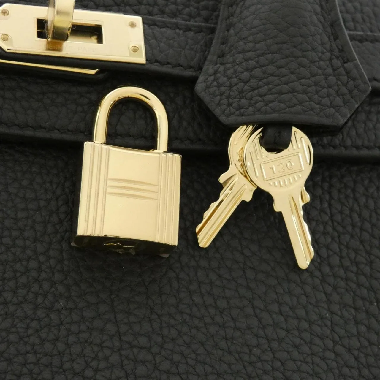 HERMES Kelly 手提包 Togo 黑色 Togo 牛皮 未使用品 - 縮圖 4