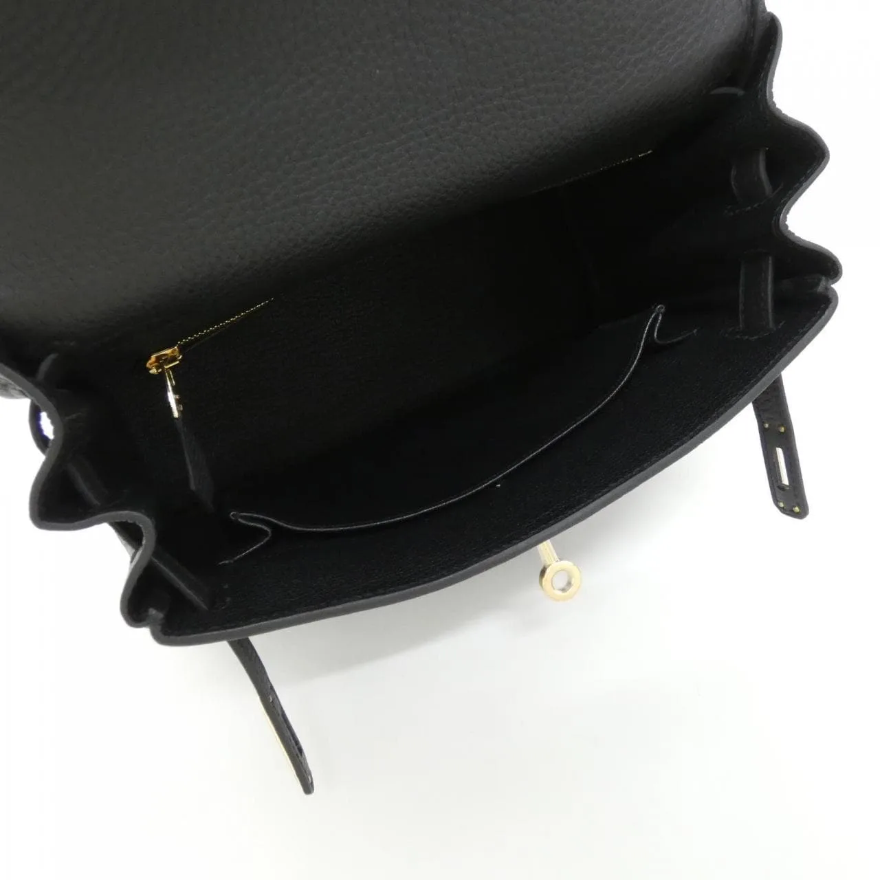 HERMES Kelly 手提包 Togo 黑色 Togo 牛皮 未使用品 - 縮圖 6