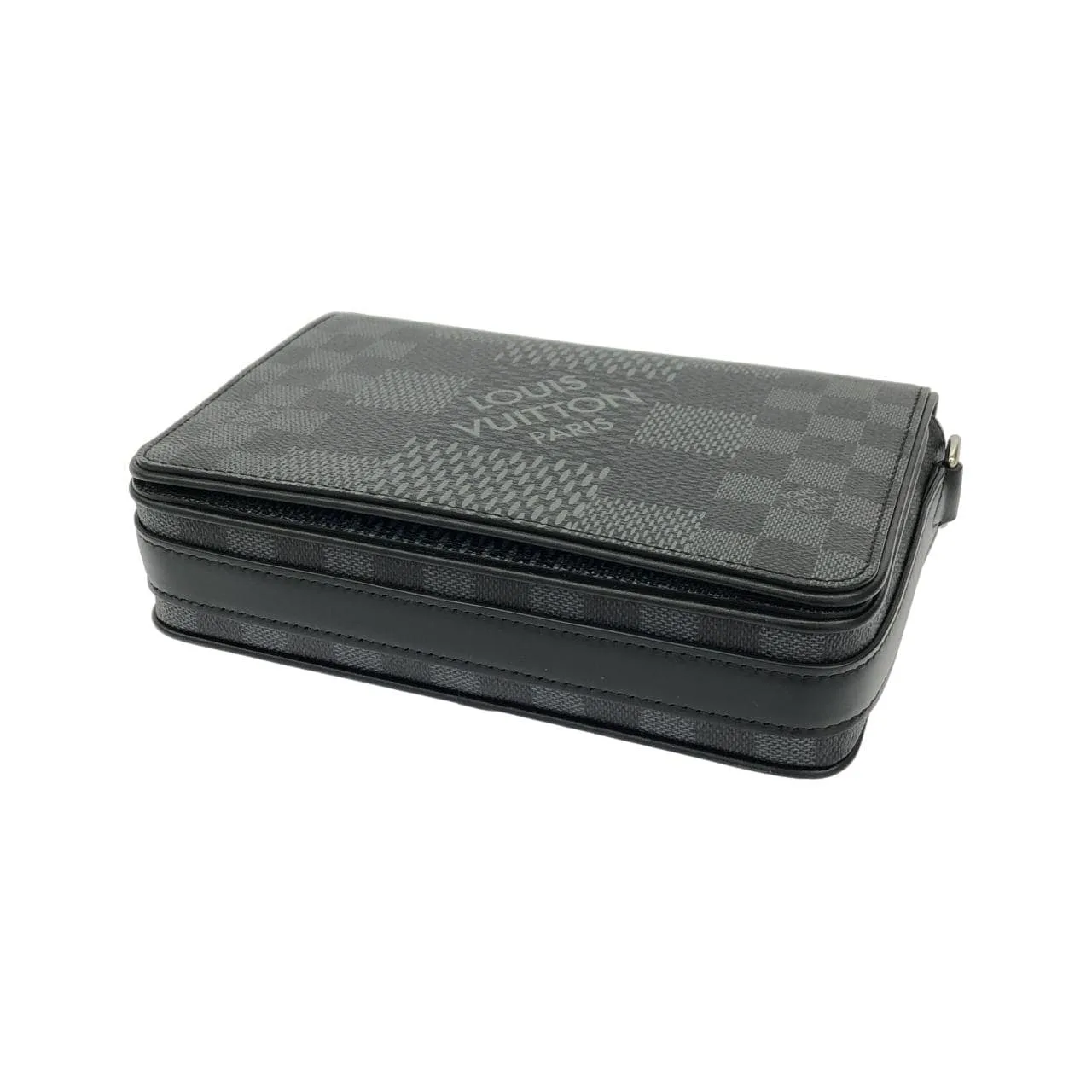 LOUIS VUITTON N50013 肩背包 Damier 黑色 Damier 中古品A - 縮圖 3
