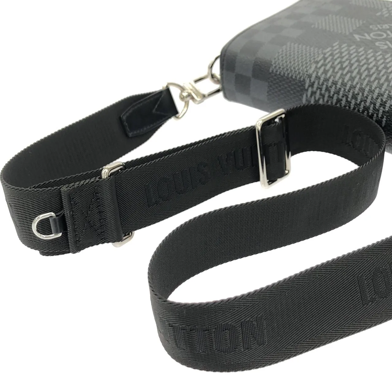 LOUIS VUITTON N50013 肩背包 Damier 黑色 Damier 中古品A - 縮圖 5