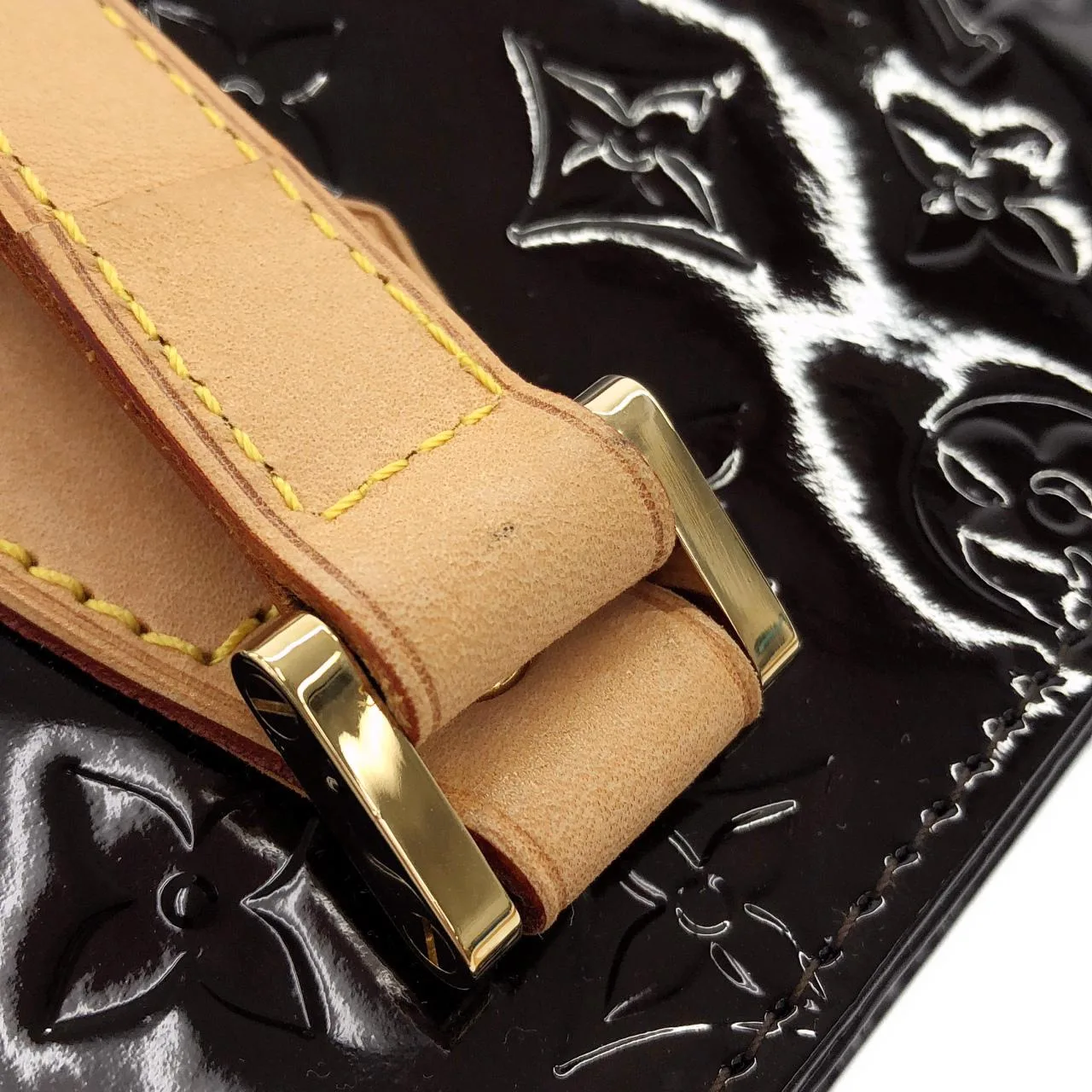 LOUIS VUITTON M91999 手提包 Vernis 漆皮 黑色 Vernis 中古品A - 縮圖 5