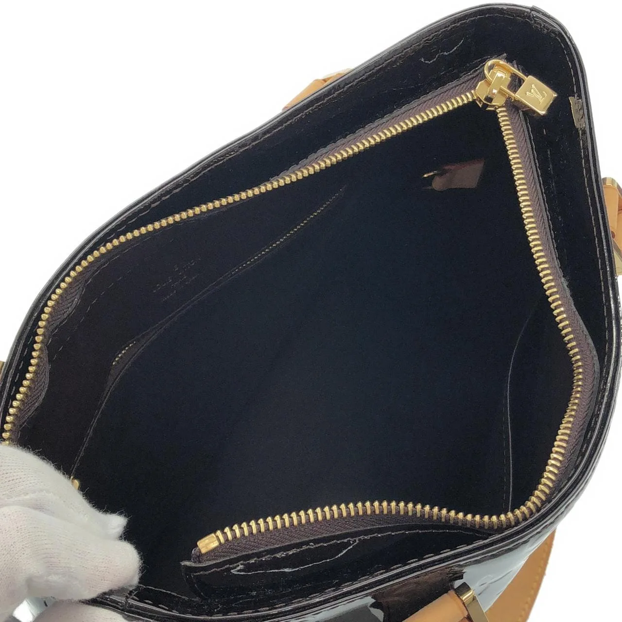 LOUIS VUITTON M91999 手提包 Vernis 漆皮 黑色 Vernis 中古品A - 縮圖 8