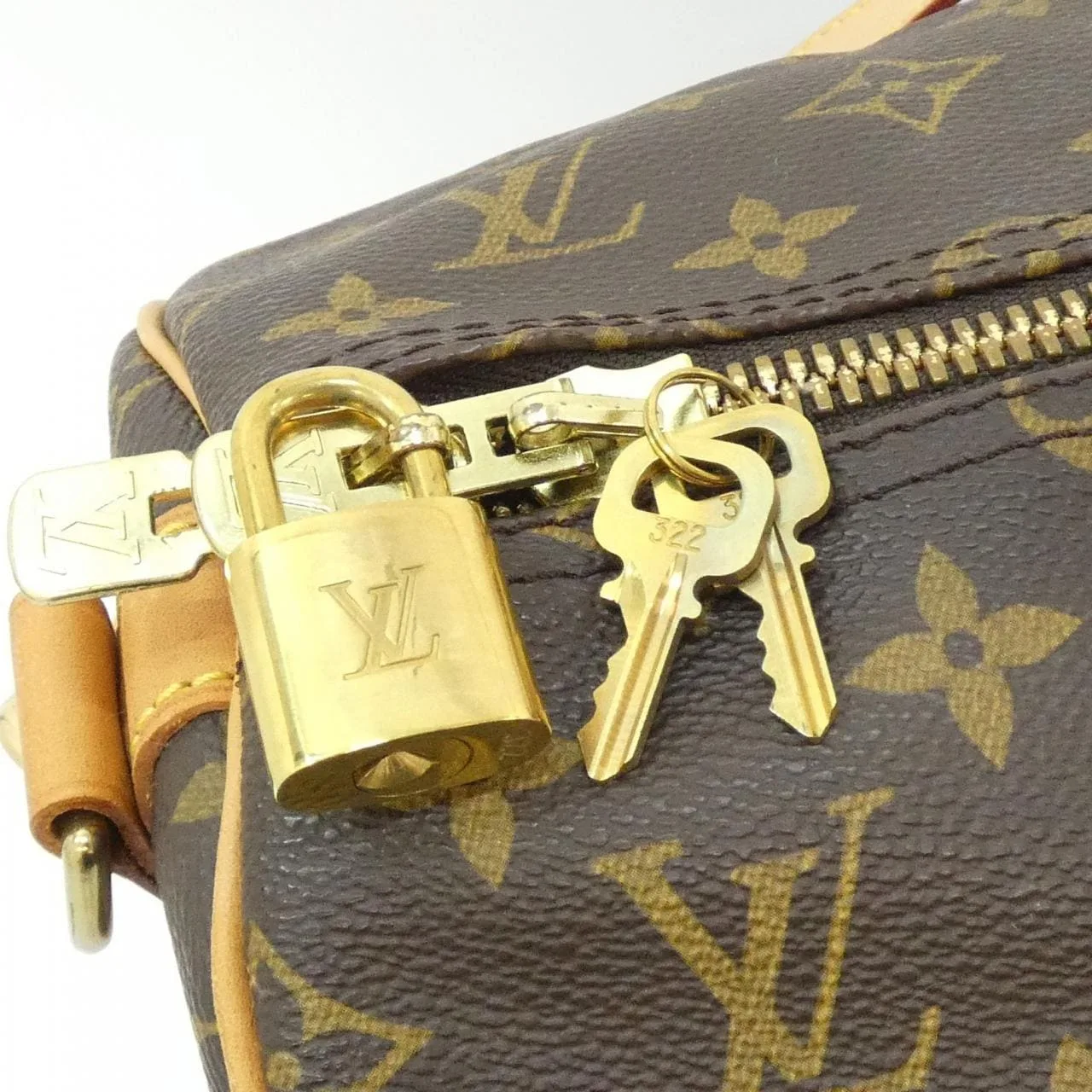 LOUIS VUITTON Keepall M41414 Boston Monogram Black Monogram Rank B - Thumbnail 3