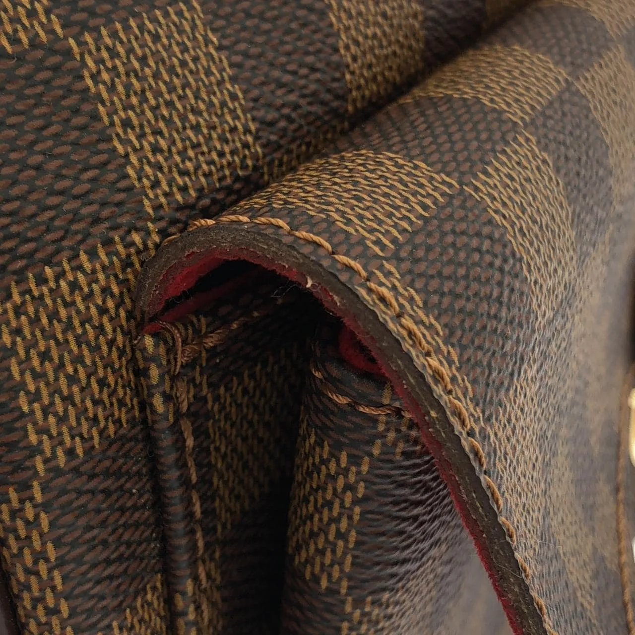 LOUIS VUITTON N60006 肩背包 Damier 黑色 Damier 中古品A - 縮圖 4