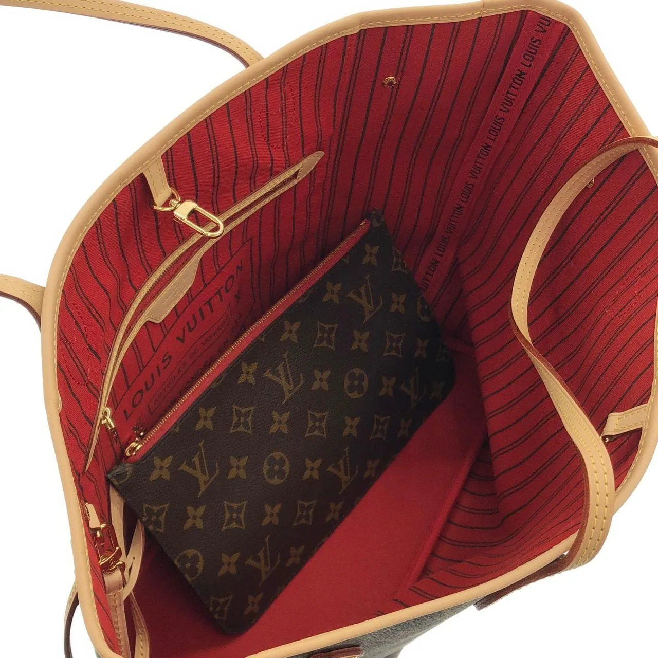 LOUIS VUITTON Neverfull M46987 托特包 Monogram 黑色 Monogram 中古品A - 縮圖 8