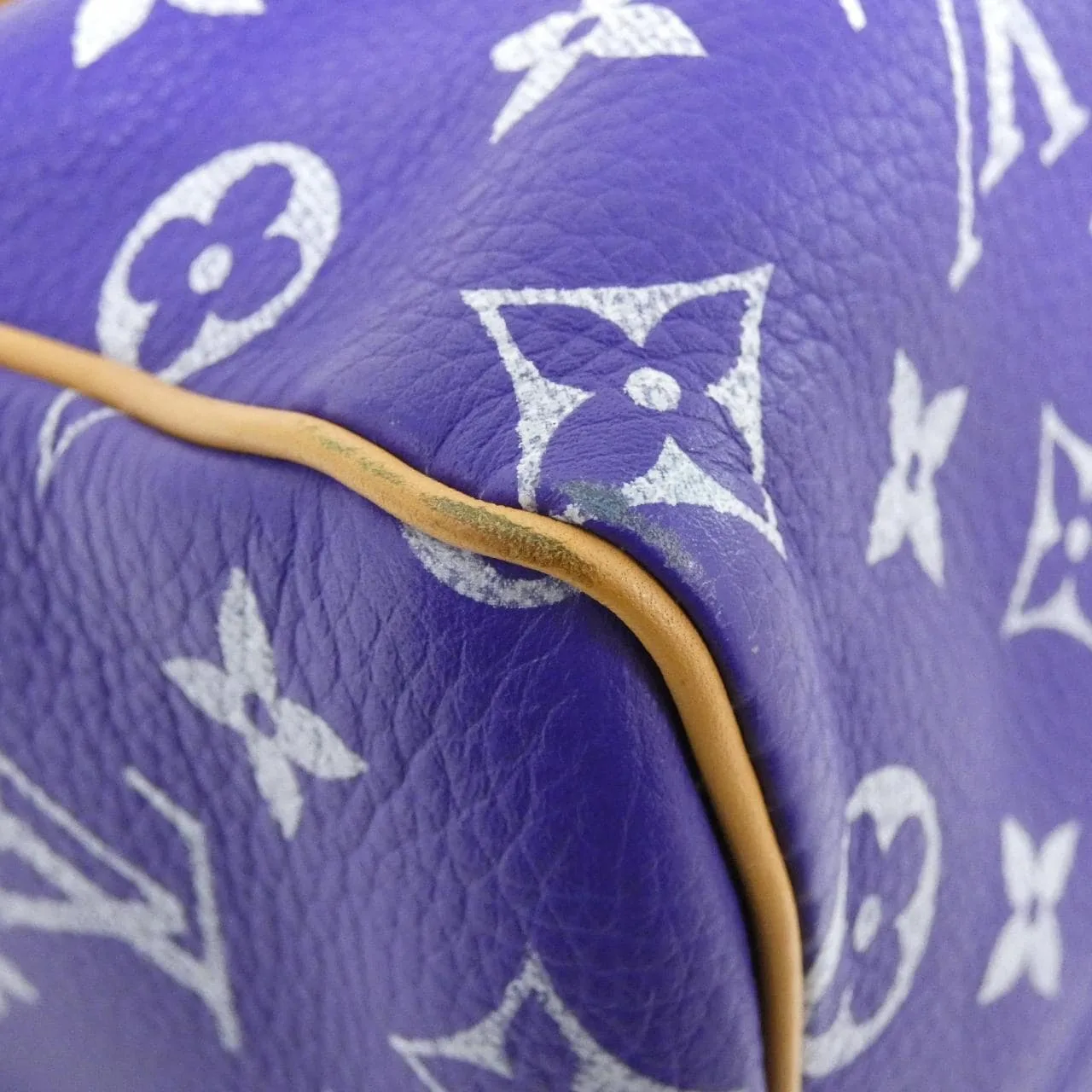 LOUIS VUITTON Speedy M11562 波士頓包 Monogram 紫色 Monogram 中古品A - 縮圖 2