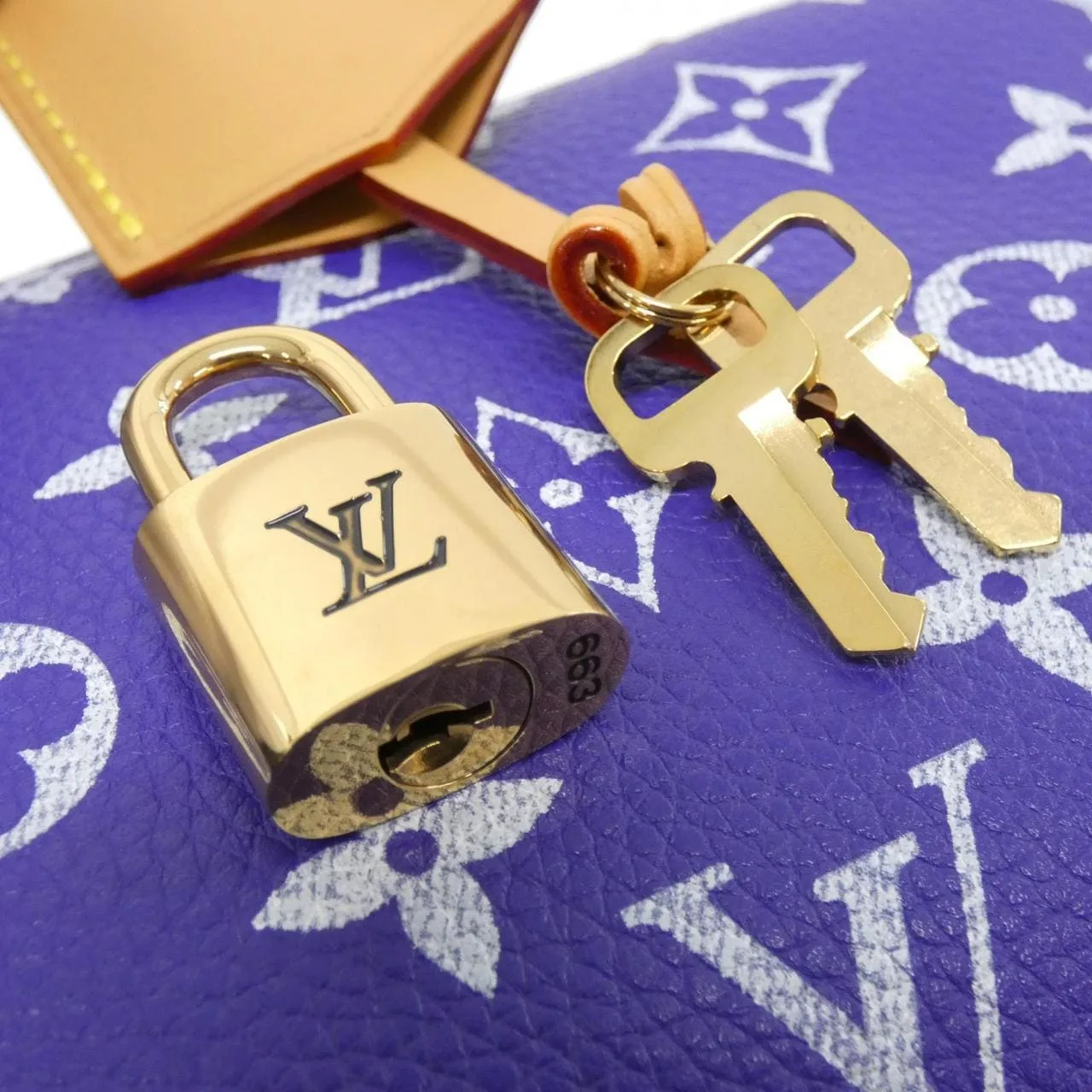 LOUIS VUITTON Speedy M11562 波士頓包 Monogram 紫色 Monogram 中古品A - 縮圖 3