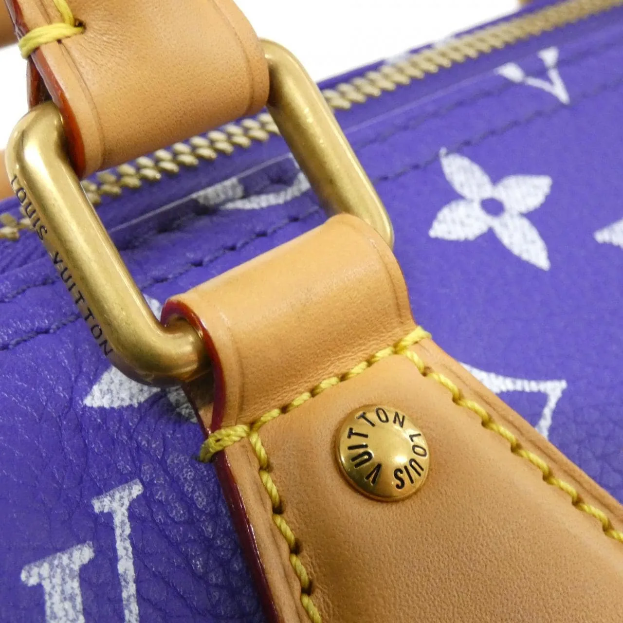 LOUIS VUITTON Speedy M11562 波士頓包 Monogram 紫色 Monogram 中古品A - 縮圖 4