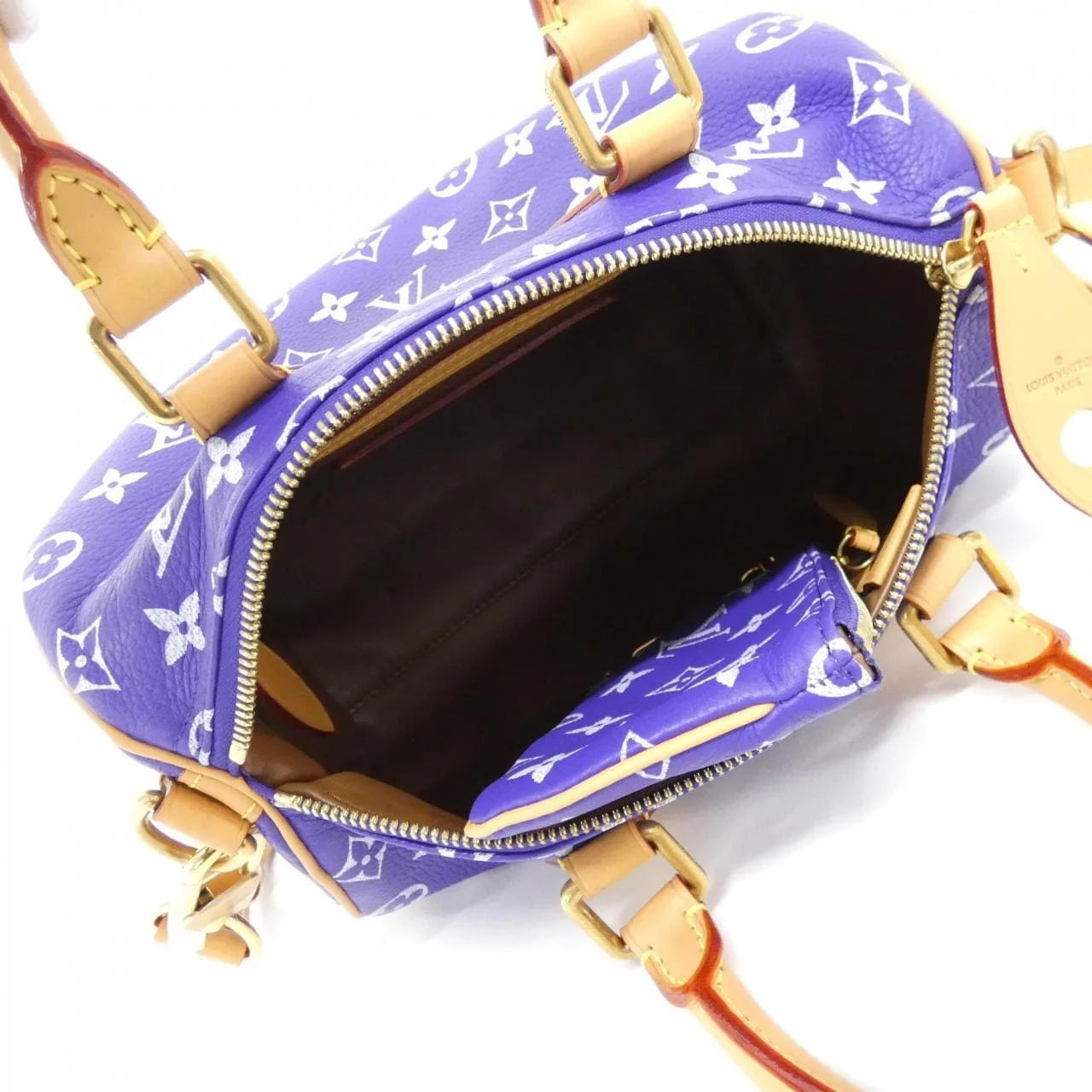 LOUIS VUITTON Speedy M11562 波士頓包 Monogram 紫色 Monogram 中古品A - 縮圖 7
