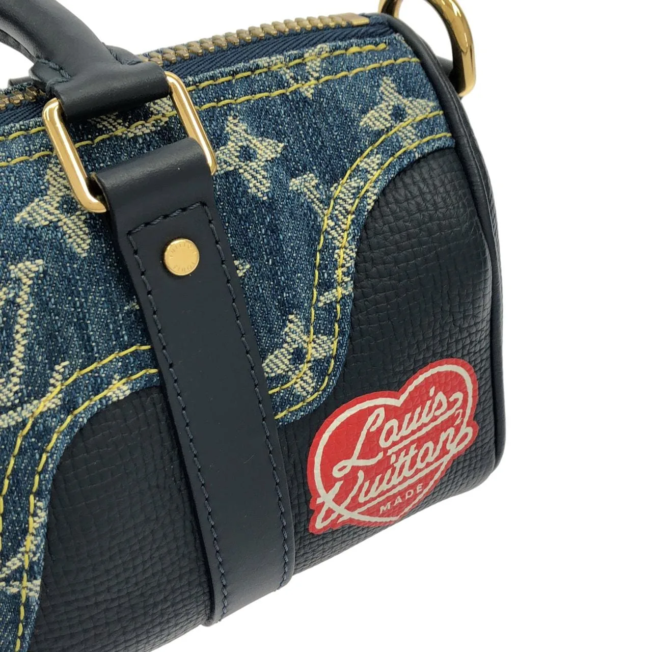 LOUIS VUITTON Keepall M81011 波士頓包 Monogram 藍色 Monogram 中古品A - 縮圖 4