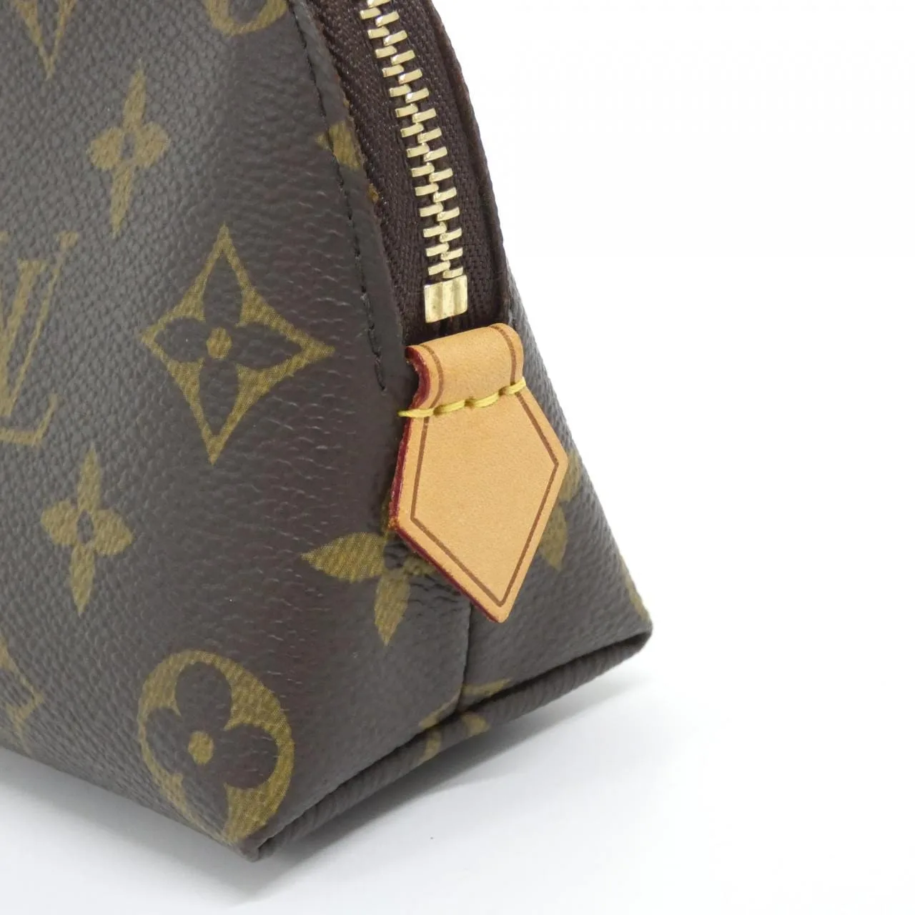 LOUIS VUITTON Pochette M47515 Pouch Monogram 黑色 Monogram 中古品A - 縮圖 3