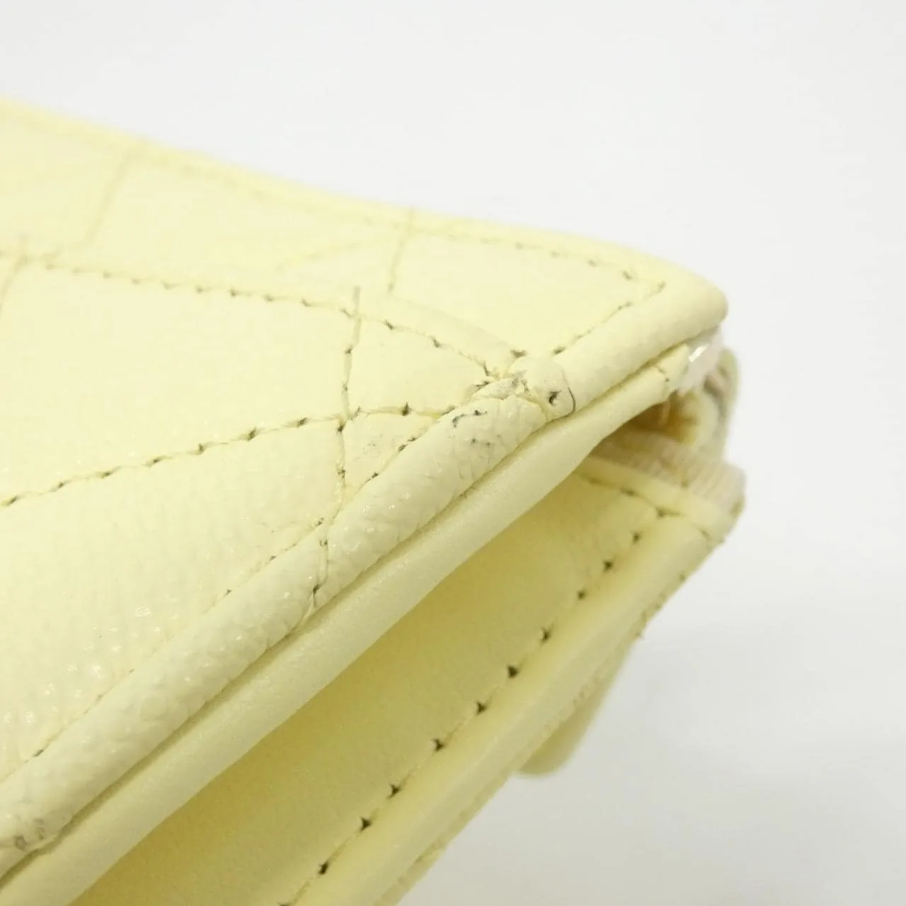 CHANEL Timeless Classic AP3999 Wallet Grained Calfskin Yellow Grained Calfskin Rank A - Thumbnail 5