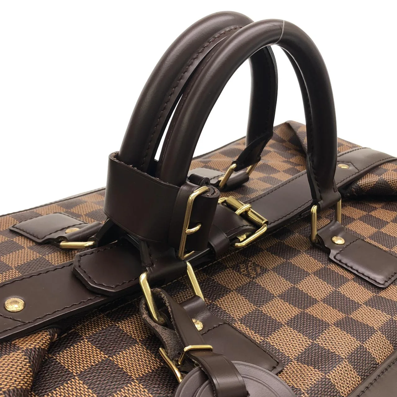 LOUIS VUITTON N41160 手袋 Damier 黑色 Damier 中古品A - 縮圖 7