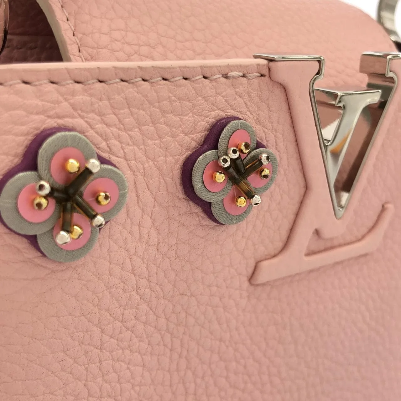 LOUIS VUITTON Capucines M54336 手提包 黑色 中古品A - 縮圖 4