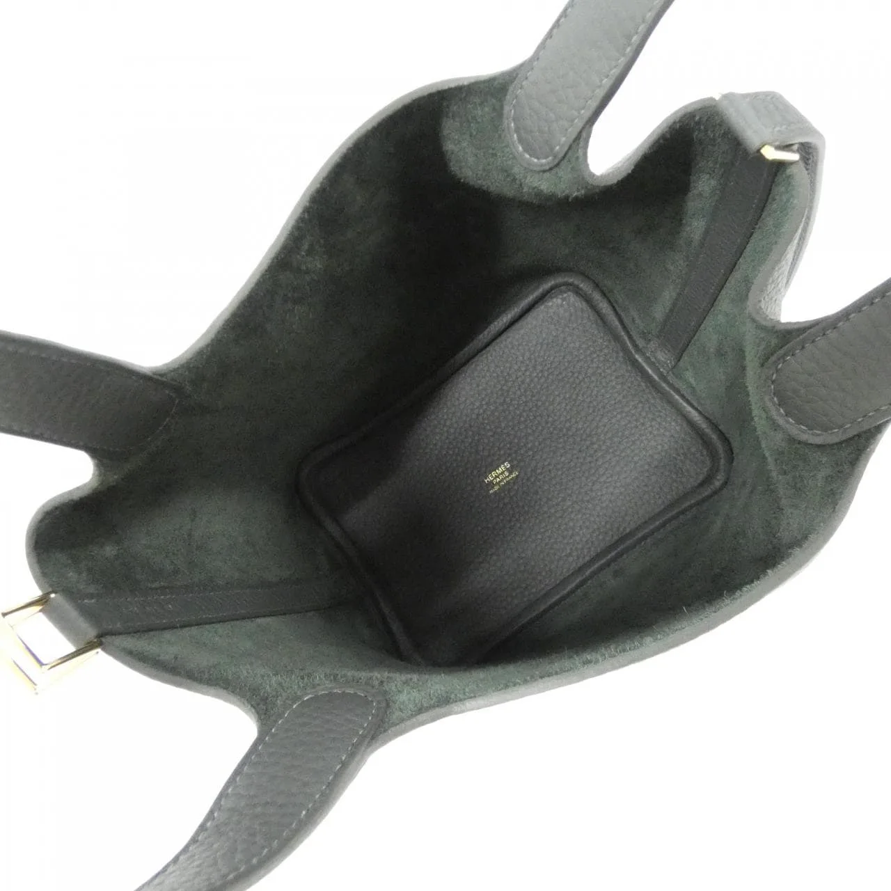 HERMES Picotin 056289CC Handbag Clemence Clemence 皮 未使用品 - 縮圖 5