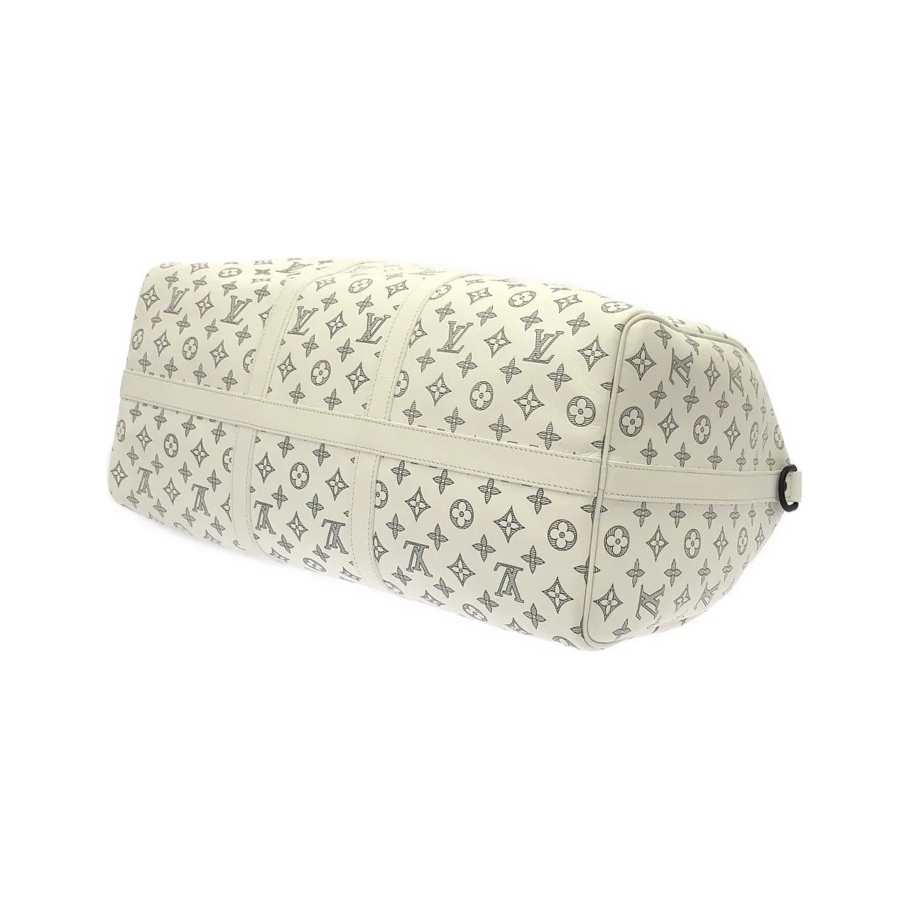 LOUIS VUITTON Keepall M24954 波士頓包 Monogram 黑色 Monogram 中古品A - 縮圖 2