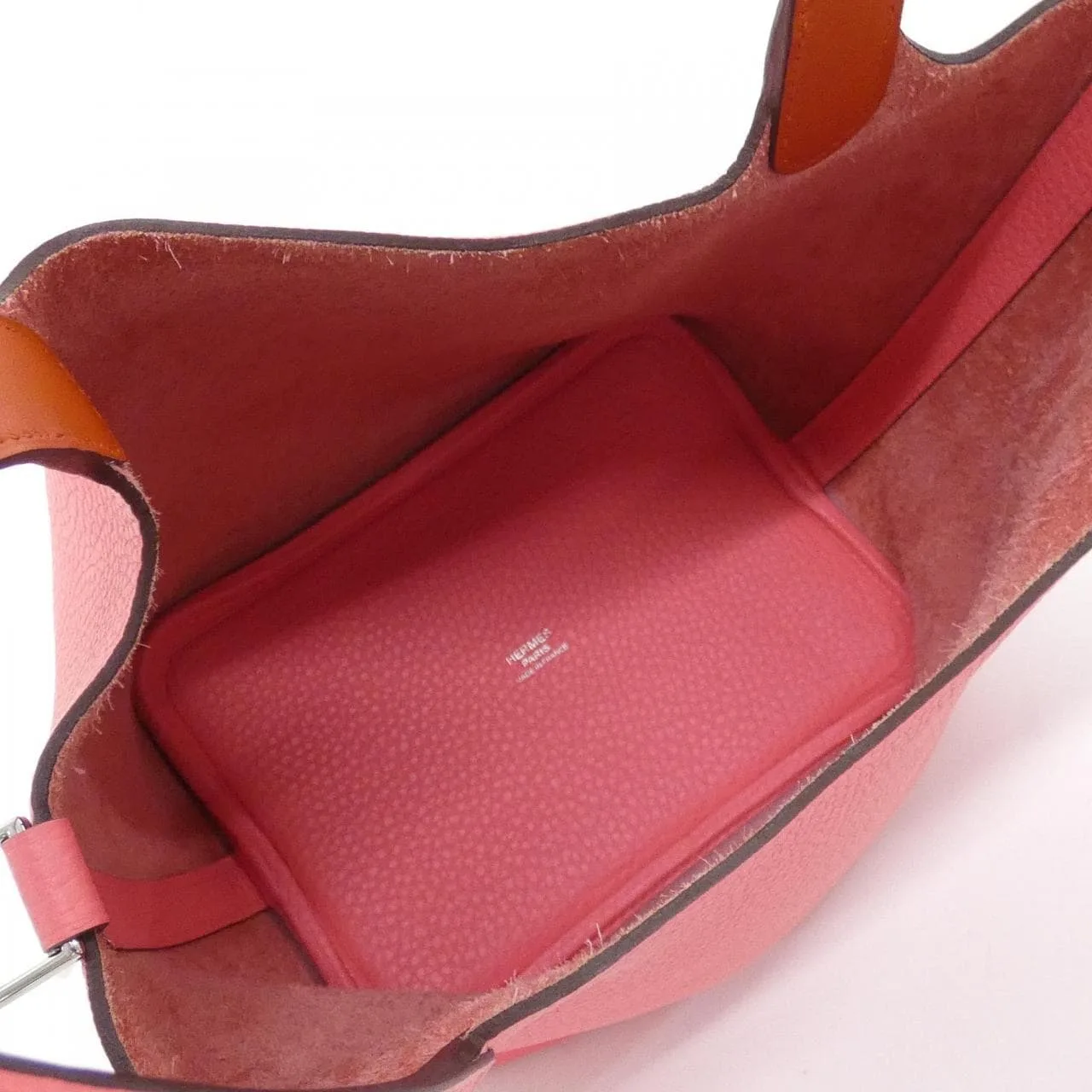 HERMES Picotin 069560CK Handbag Clemence 黑色 Clemence 皮 中古品A - 縮圖 5