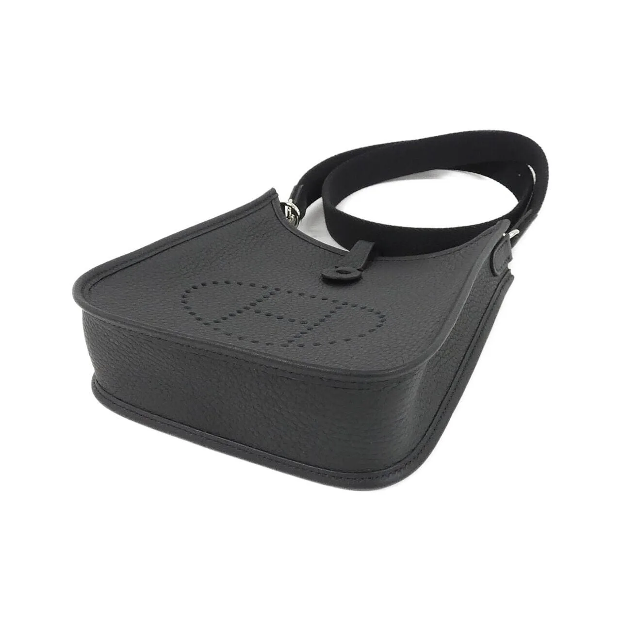 HERMES Evelyne 085945CK Shoulder Clemence 黑色 Clemence 皮 未使用品 - 縮圖 3