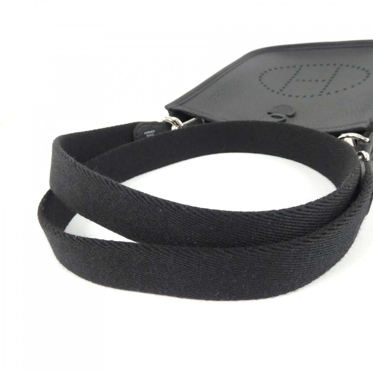 HERMES Evelyne 085945CK Shoulder Clemence 黑色 Clemence 皮 未使用品 - 縮圖 4