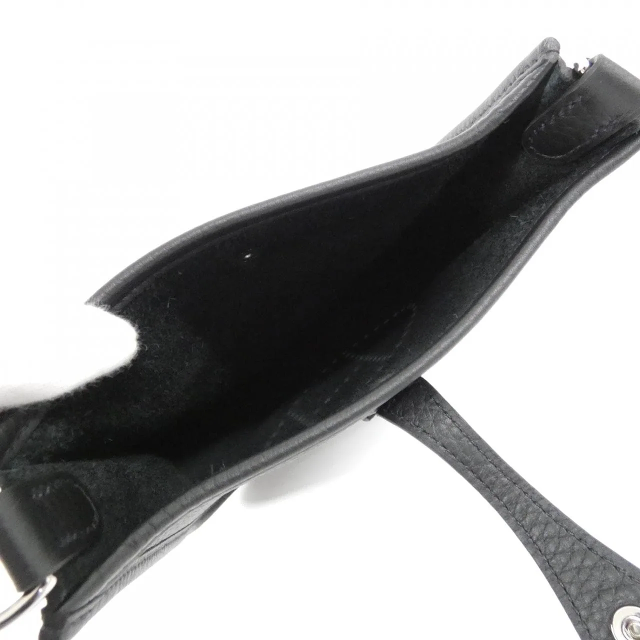 HERMES Evelyne 085945CK Shoulder Clemence 黑色 Clemence 皮 未使用品 - 縮圖 5