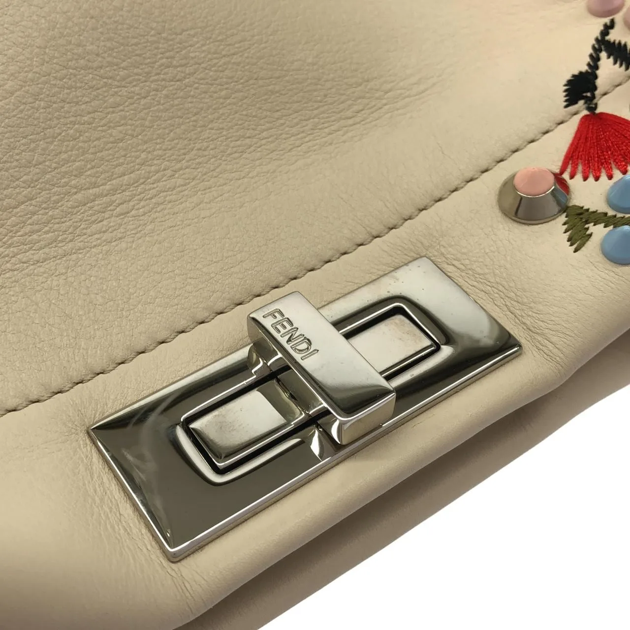 FENDI Peekaboo 8BN290 9YK 手提包 皮革 5