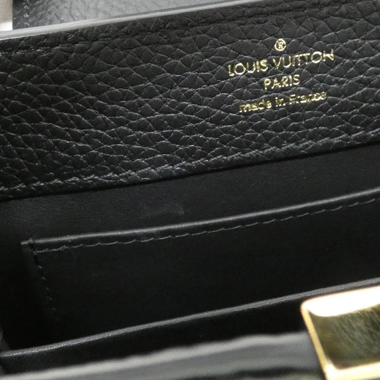 LOUIS VUITTON Capucines M56071 Handbag Black Rank A - Thumbnail 9